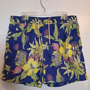 Polo Ralph Lauren Mens L Printed 6”‎ Swim Shorts Trunks(Lining Removed) Tropical